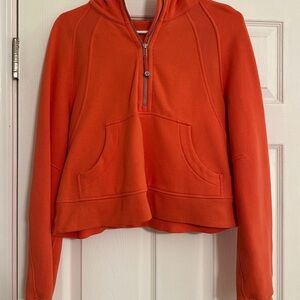 Lululemon Scuba Half-Zip Hoodie Orange